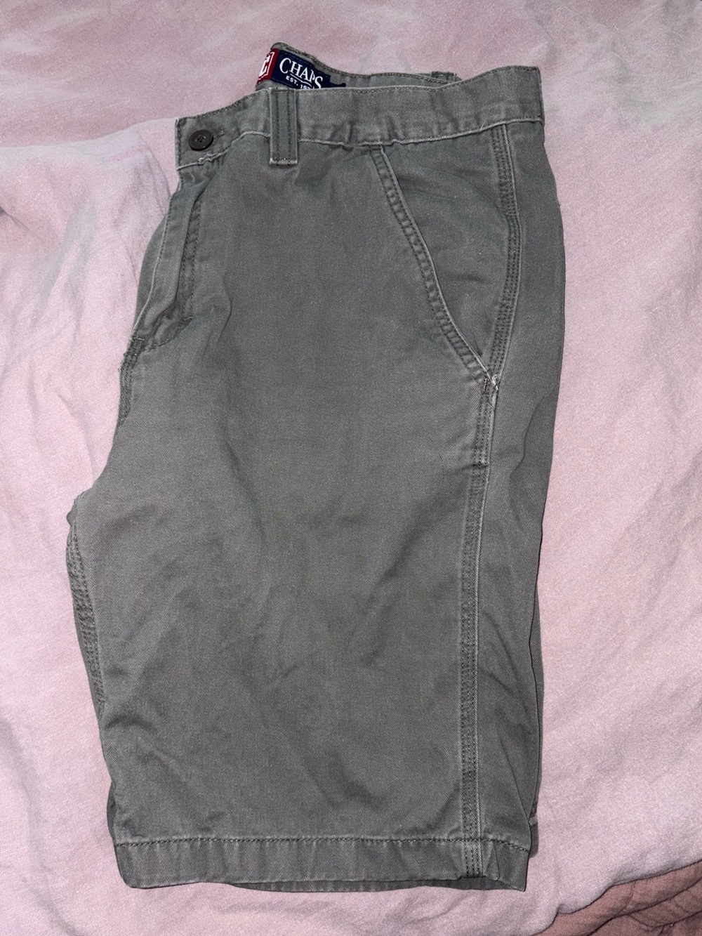 Chaps 100% Cotton One-Sided Utility Pocket Shorts